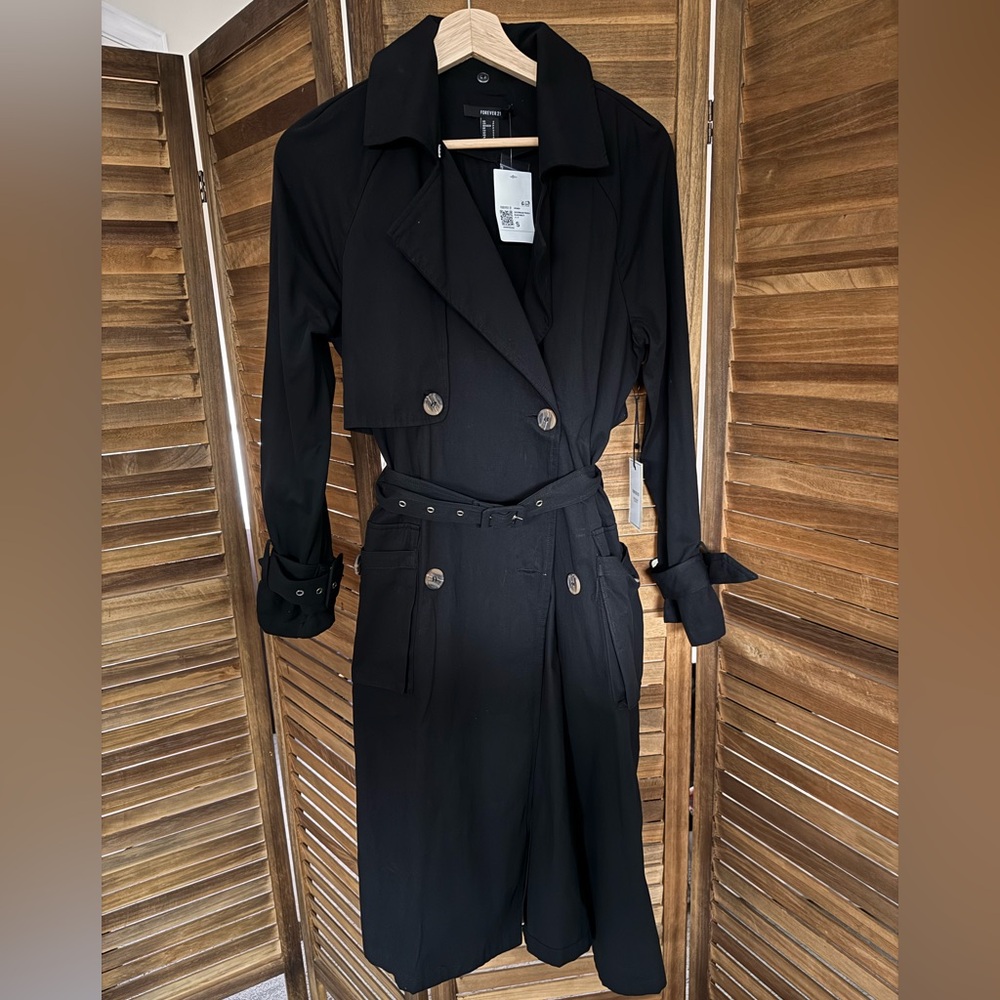 Black lightweight coat